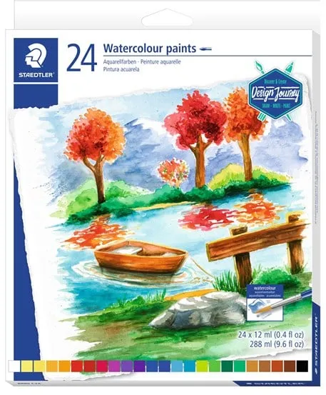 Staedtler Υδατοχρώματα 24 τεμ. Ανάμ. 12 ml