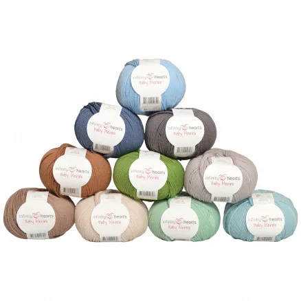 Infinity Hearts Baby Merino Πακέτο Νημάτων 03 Χρώματα της Φύσης - 10 τεμ - Infinity Hearts Baby Merino Πακέτο Νημάτων 03 Χρώματα της Φύσης
