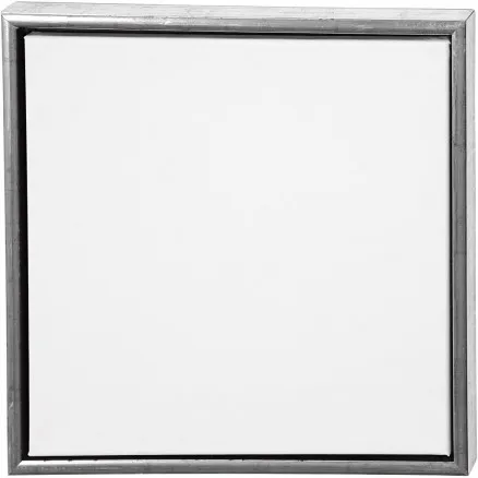 ArtistLine Καμβάς με πλαίσιο, αντικέ ασήμι, λευκό, βάθος 3 cm, μέγεθος 44x44