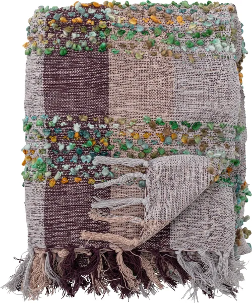 CREATIVE COLLECTION Laj Plaid, Μωβ, Ακρυλικό Π: 130cm, Μ: 150cm