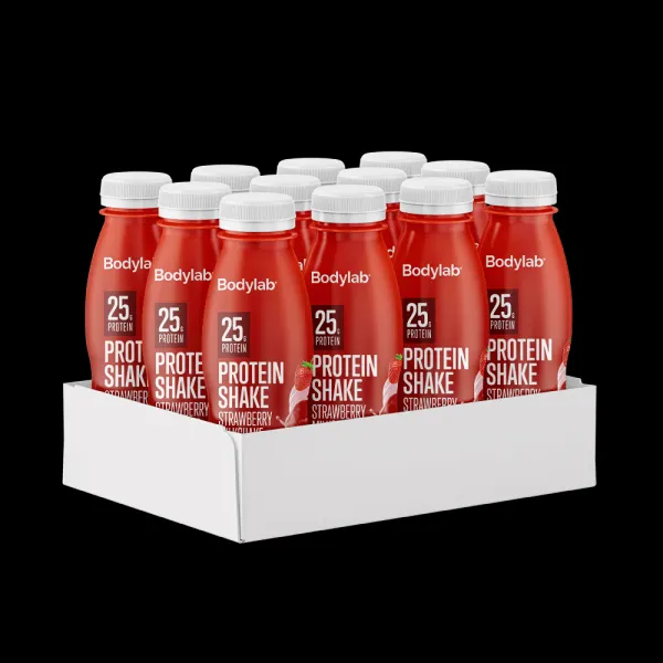 BodyLab Πρωτεϊνικό Ρόφημα - Φράουλα Milkshake (12x330 ml)