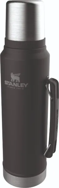 Stanley Θερμός "Classic" Ματ Μαύρο 1 Λίτρο